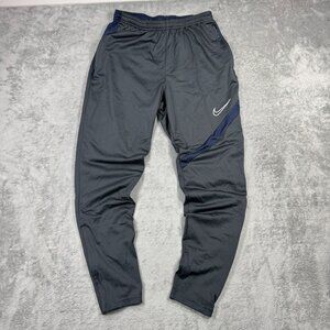 Nike Dri-Fit Mens Medium Running Track Pants Tapered Gray Athletic Joggers Gym
